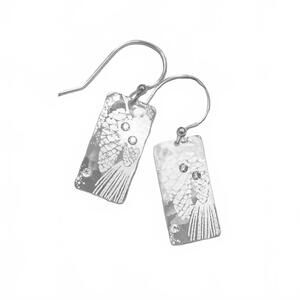 NEW HOLLY YASHI women's radiant drop earring in silver